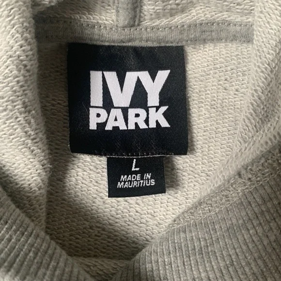 Ivy Park light heathered gray hoodie - Picture 2 of 3
